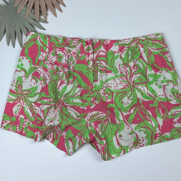 Lilly Pulitzer Pink and Green Lacy Shorts - Size 0 - Picture 5 of 6